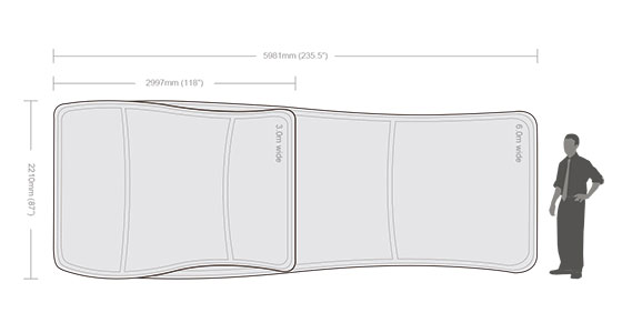 S-Shaped Fabric Tube Display-2