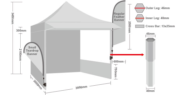 Printed Marquee with Back Wall-4